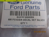 Ford FG Falcon GT-GT-P Genuine Rear Guard Stripe Kit Silver New Part