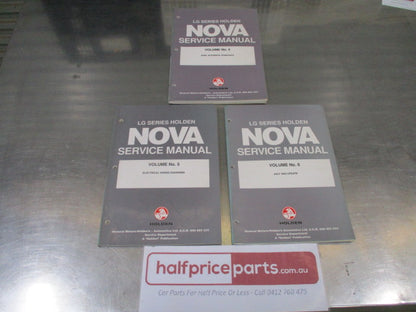 Holden Nova  LG Series Genuine Service Manuals Vol.4 - Vol.6 - Used