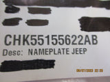 Jeep Grand Cherokee Genuine Rear Tail Gate Emblem New Part