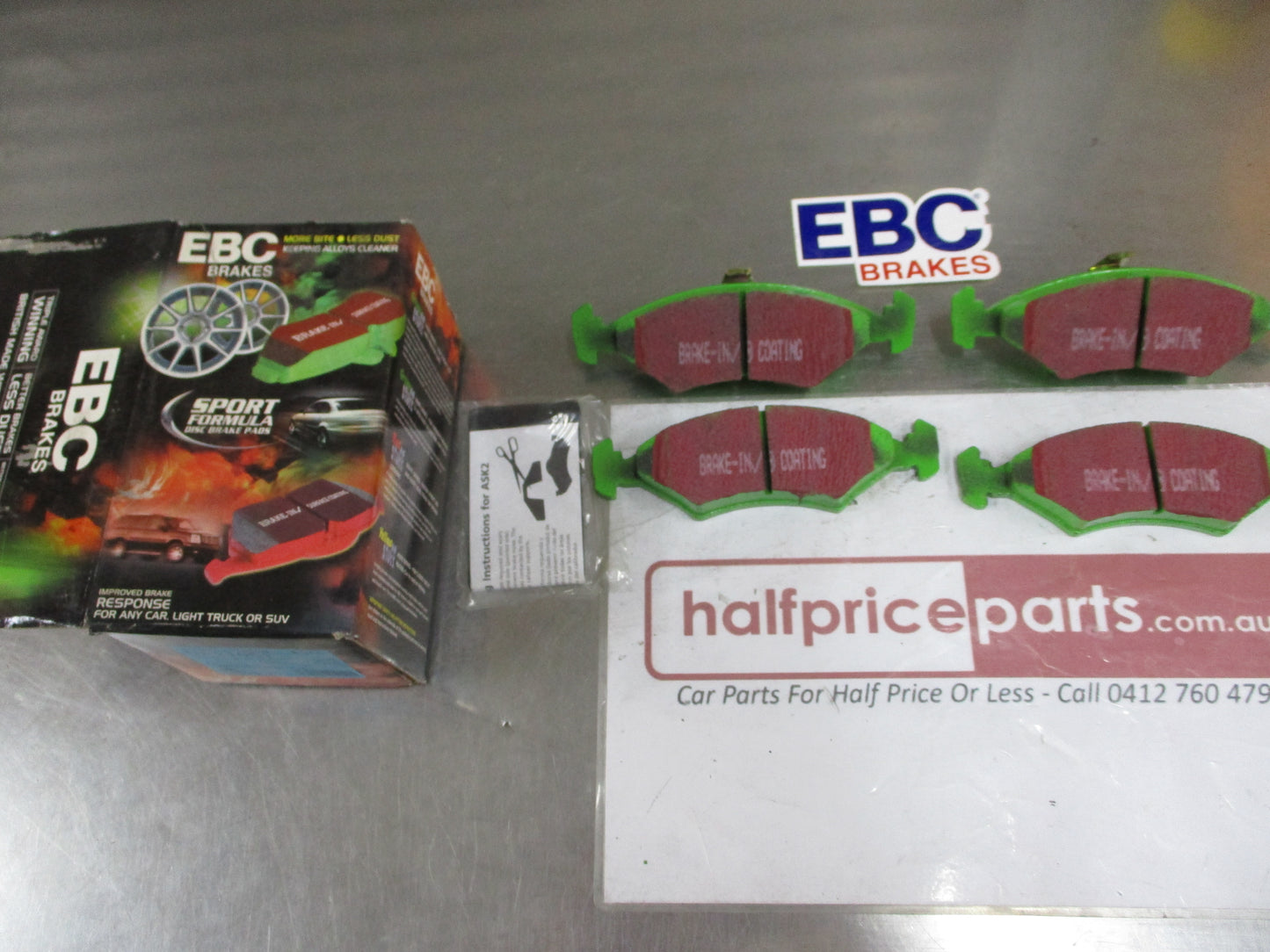 EBC Greenstuff Front Disc Brake Pad Set Suits Mazda 121-Ford Fiesta-Puma New Part