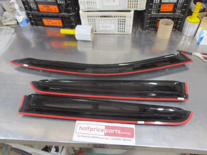 Ford Ranger PX Genuine Tinted Weather Shields Set Of 3 (Replacement Only No Fitting Kit Can Be Stuck On)New Part