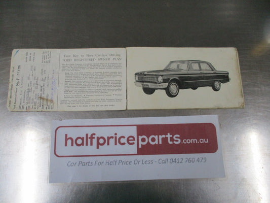 Ford XP Falcon Sedan-Hardtop-Station Wagon Genuine Registered Owners Manual - Used Part