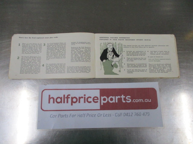 Ford XP Falcon Sedan-Hardtop-Station Wagon Genuine Registered Owners Manual - Used Part