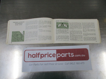 Ford XP Falcon Sedan-Hardtop-Station Wagon Genuine Registered Owners Manual - Used Part