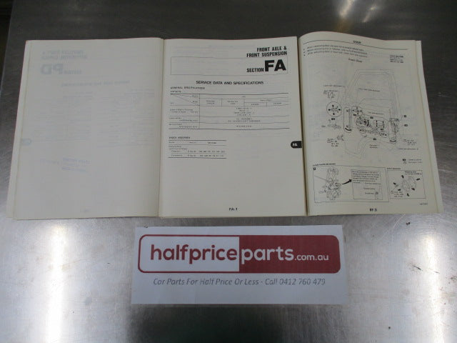 Nissan Vanette Genuine Service Manual Supplement No 1/ Nissan C22 Series Vanette Wide Body Genuine Factory Supplement Manual 2 - Used Part