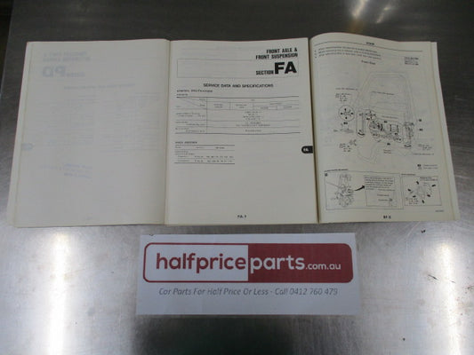 Nissan Vanette Genuine Service Manual Supplement No 1/ Nissan C22 Series Vanette Wide Body Genuine Factory Supplement Manual 2 - Used Part