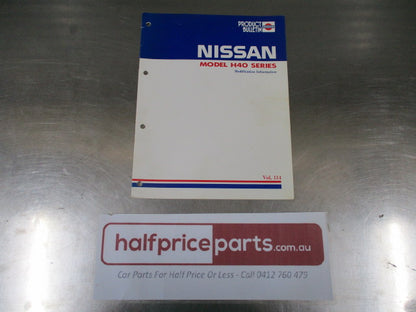 Nissan H40 Series Modification Information Bulletin Vol.114 - Used