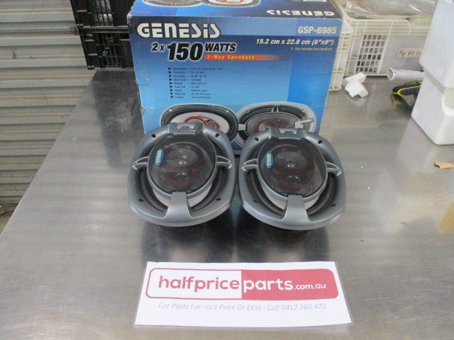 Genesis 3-Way 150 Watt 6" x 9" Speakers (Pair) - New Part