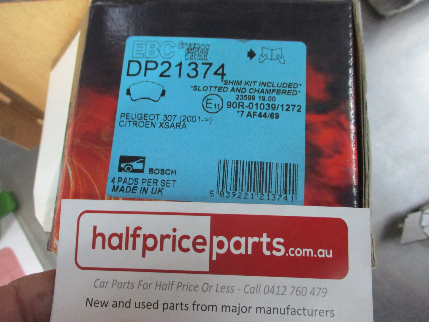 EBC Greenstuff Front Disc Brake Pad Set Suits Peugeot 1007-208 New Part