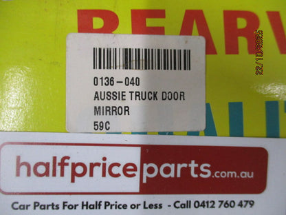 Aussie Door Mount Mirror Extends 330mm To 470mm - New Part
