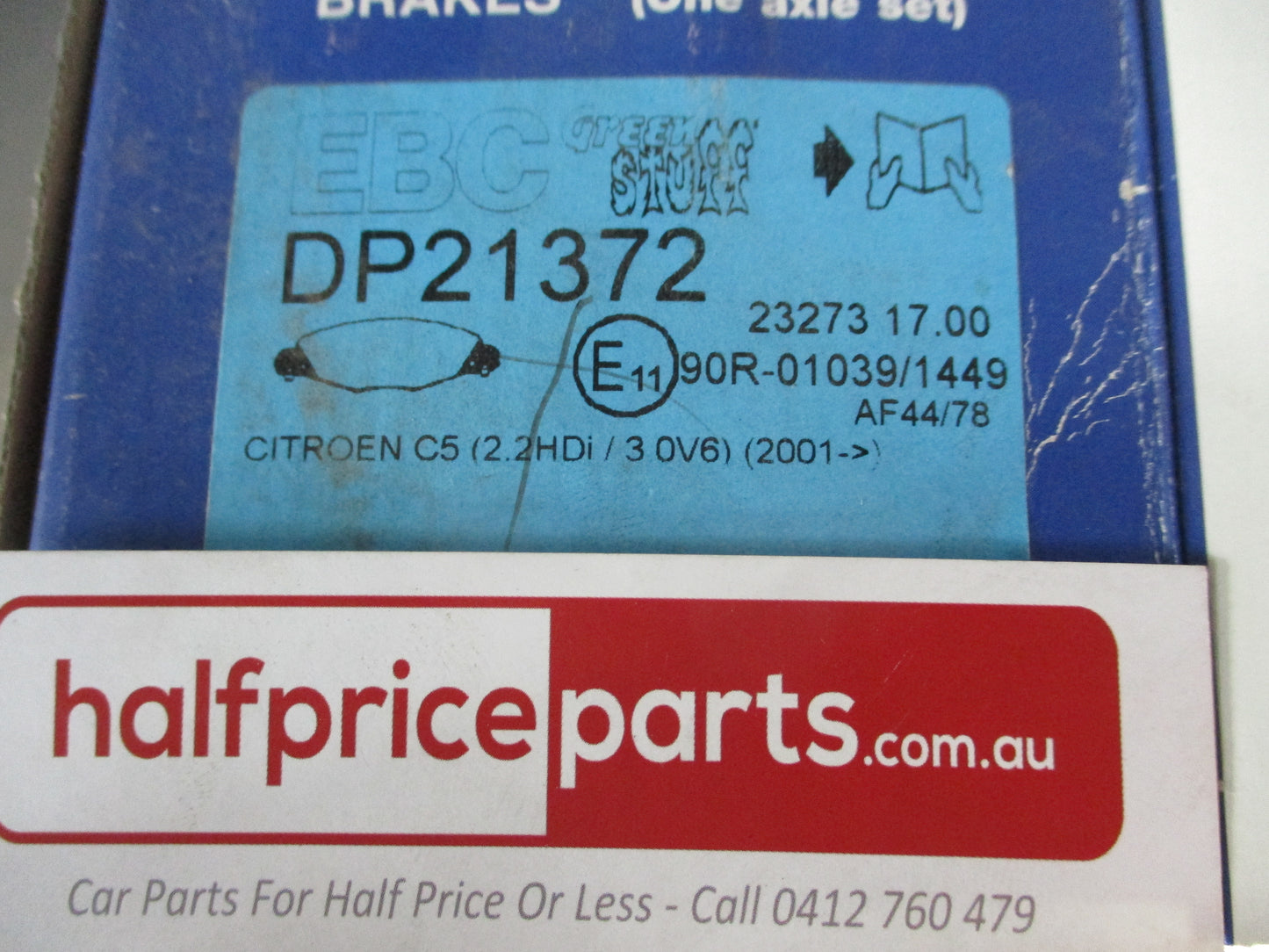 EBC Greenstuff Front Disc Brake Pad Set Suits Citroen C5 New Part