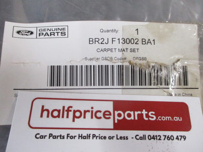 Ford FG Falcon G6/G6E Genuine Set Of 3 Carpet Mat Set (Black) New Part
