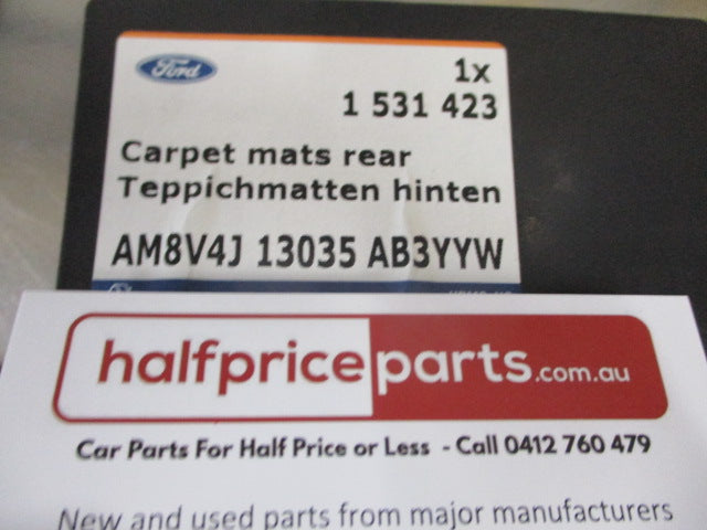 Ford Kuga TE Genuine Rear Carpet Mats (Black) New Part