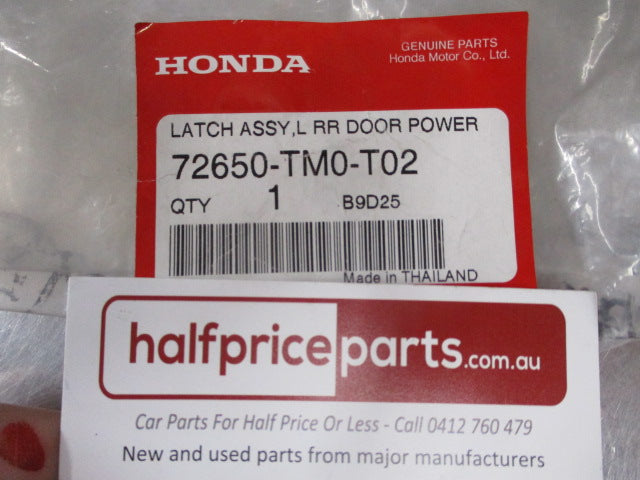 Honda City Genuine Left Hand Rear Door Latch Assembly New Part