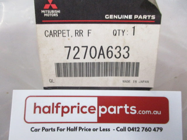 Mitsubishi Outlander Genuine Rear Floor Interior Carpet New Part