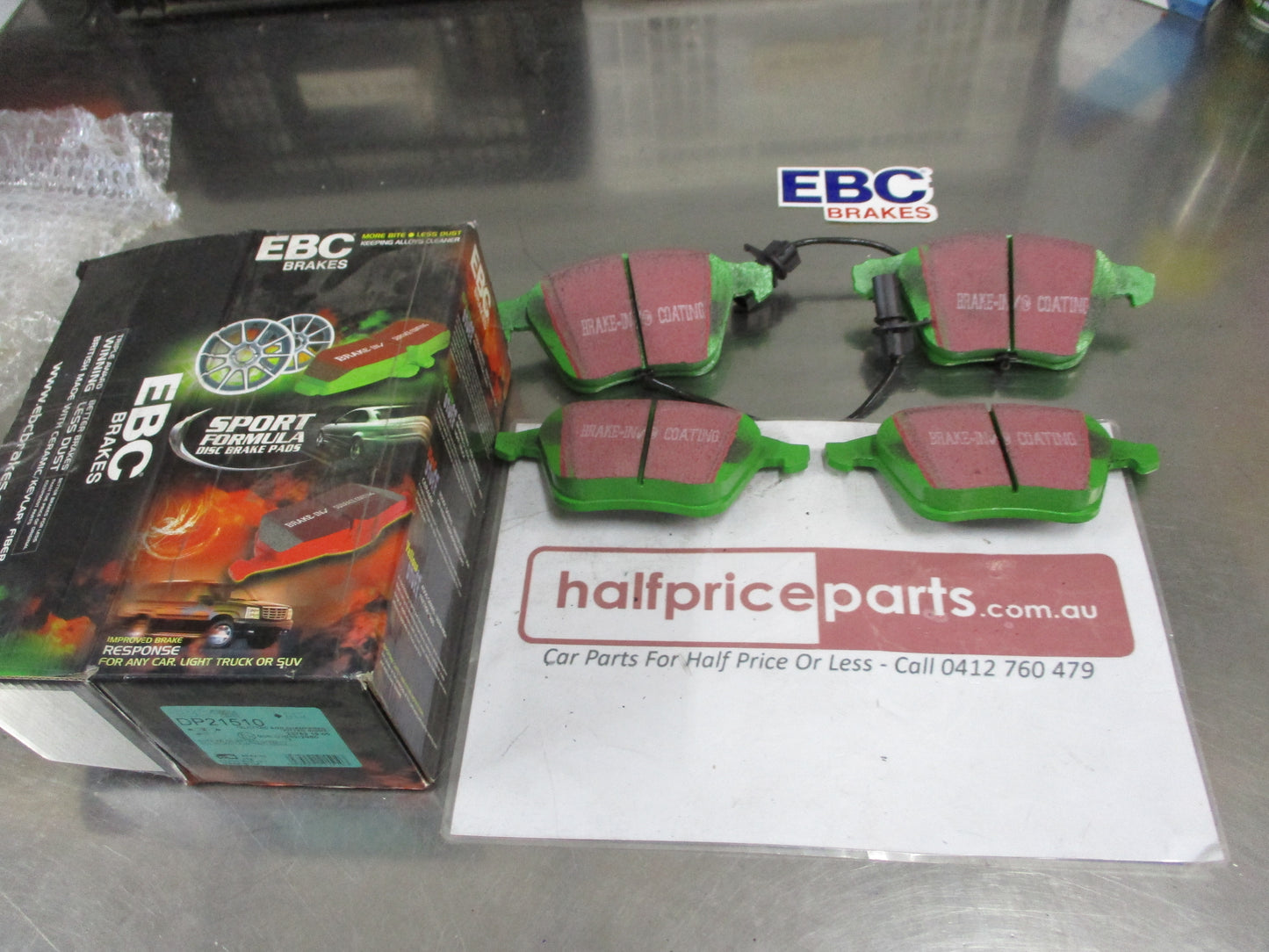 EBC Greenstuff Front Disc Brake Pad Set Suits Audi A6-Allroad New Part