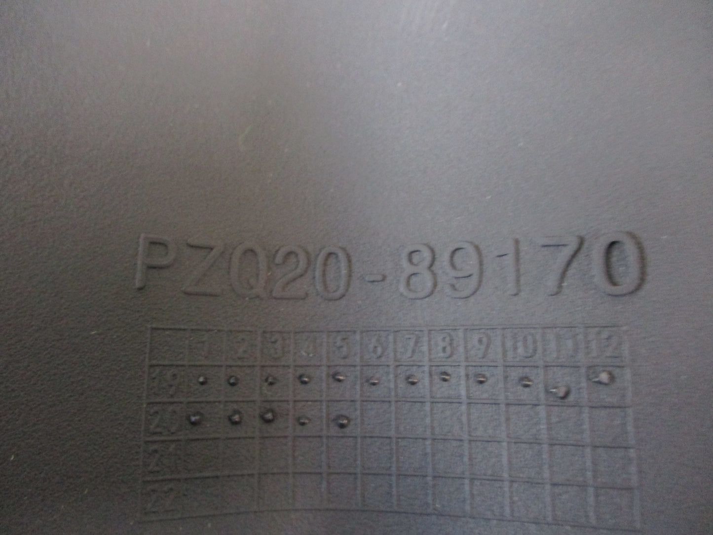 Toyota Fortuner Genuine 2nd Row 1 Piece Rubber Floor Mat New Part