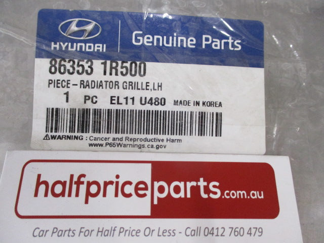 Hyundai Accent Genuine Left Hand Front Chrome Grille Trim Molding New Part