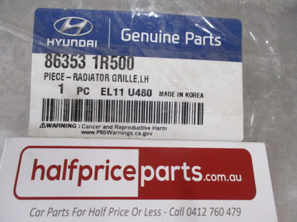 Hyundai Accent Genuine Left Hand Front Chrome Grille Trim Molding New Part