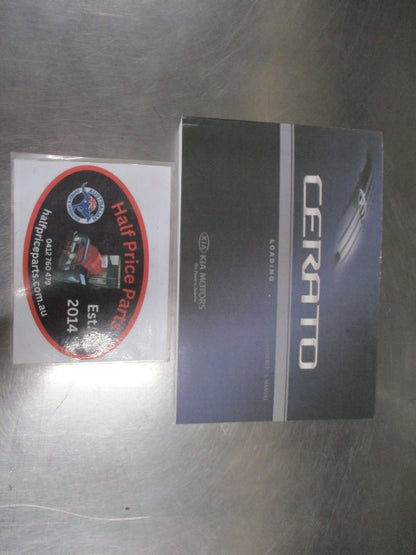 Kia Cerato Genuine Owner's Manual New Part