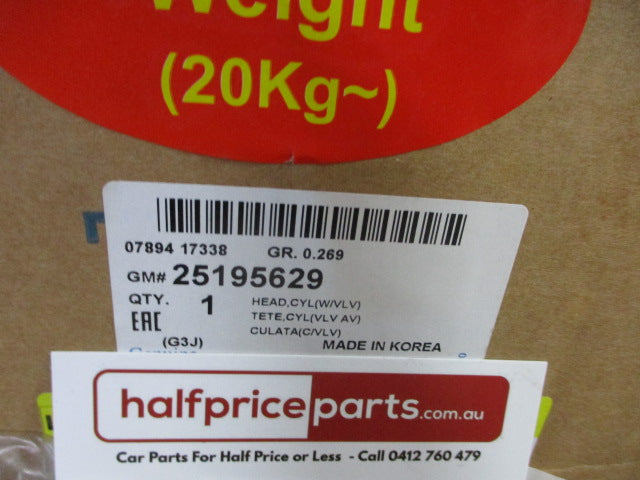 Holden Captiva 5/7 /Holden Cruze 2.2Ltr Diesel Genuine Complete Head With Valves New Part