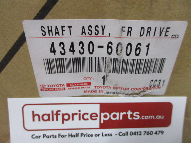 Toyota Prado 120 Series Genuine Front Drive Shaft New Part
