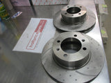 RDA Front Disc Rotors Slotted-Dimpled (Pair) Suits SAAB 900 Turbo New Part