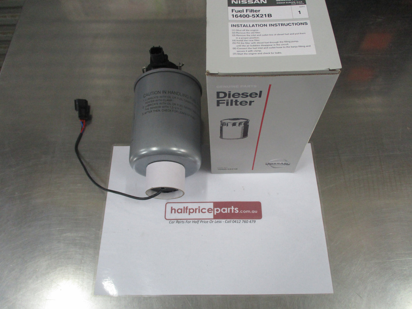 Nissan Navara D40 / Pathfinder Genuine Spanish Built V9X Diesel Filter New Part