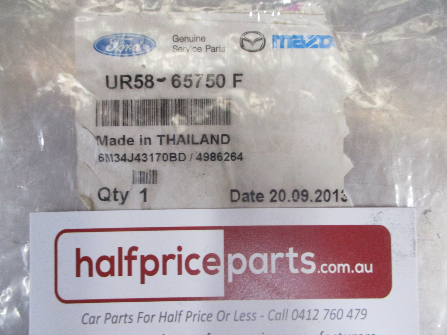 Mazda BT-50 Genuine Rear Tub Chrome Tail Gate Handle Assy New Part