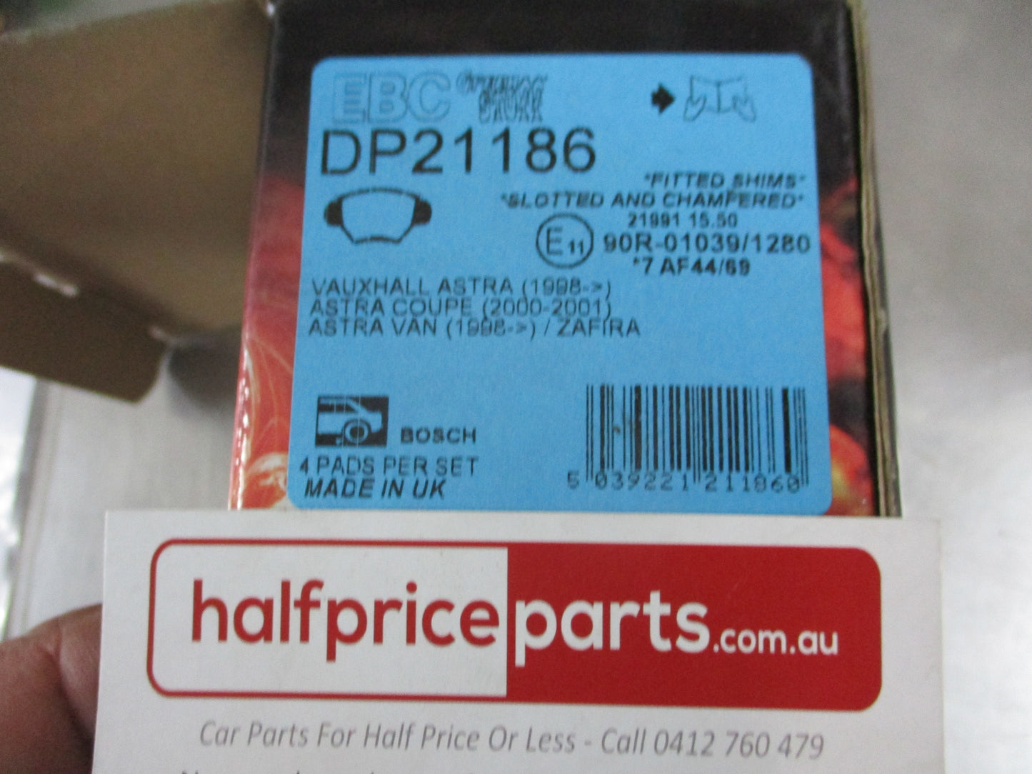 EBC Greenstuff Rear Disc Brake Pad Set Suits Holden Astra-G/Zafira-A New Part