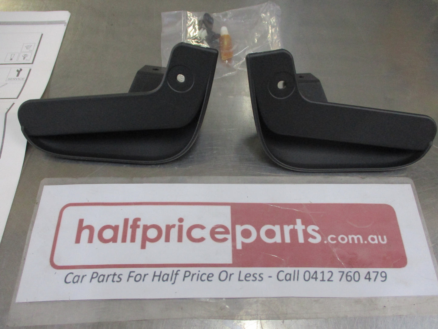 Holden Barina Spark Genuine Front Moulded Mud Flap Set New Part