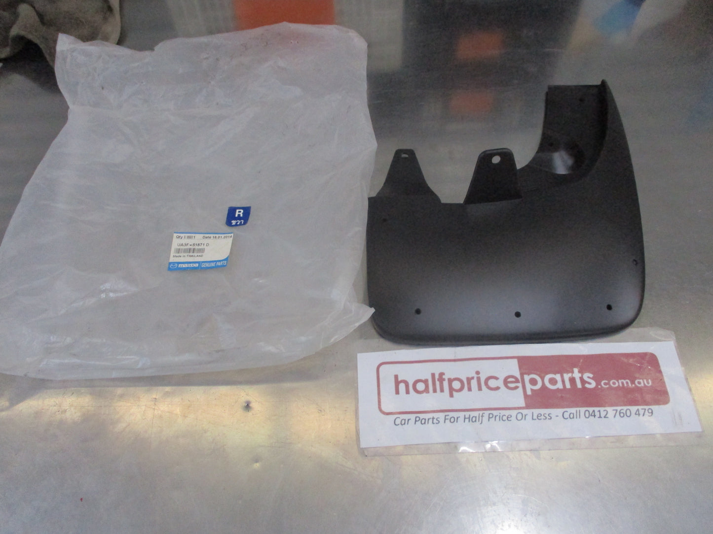 Mazda BT-50 Genuine Right Hand Rear Mud Flap 4X4 (ONLY) New Part