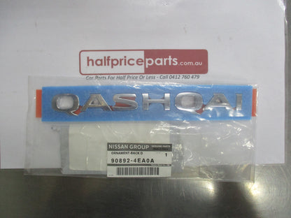 Nissan Qashqai Genuine Rear Tailgate 'QASHQAI' Emblem New Part