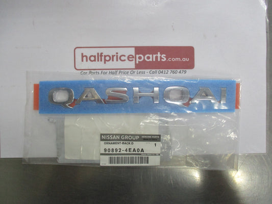 Nissan Qashqai Genuine Rear Tailgate 'QASHQAI' Emblem New Part