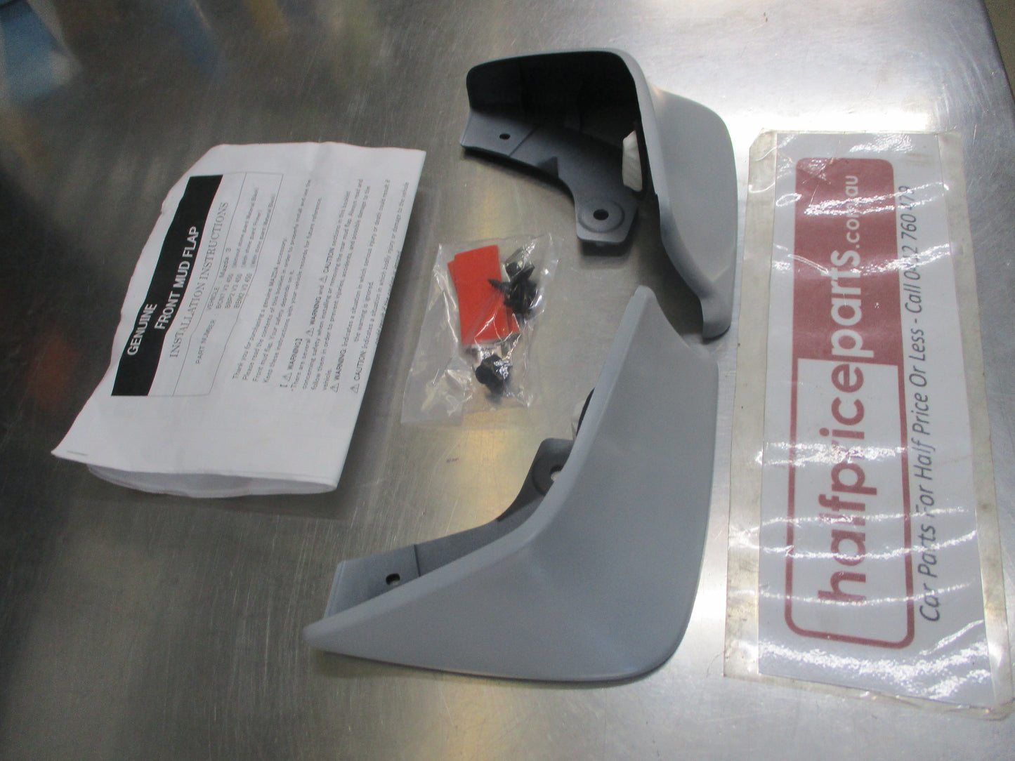Mazda 3 Genuine Front Mud Flap Set With Mounting Screws New Part