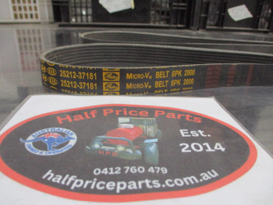 Hyundai Santa Fe/Sonata/Tiburon/Tucson Genuine V-Ribbed Belt New Part