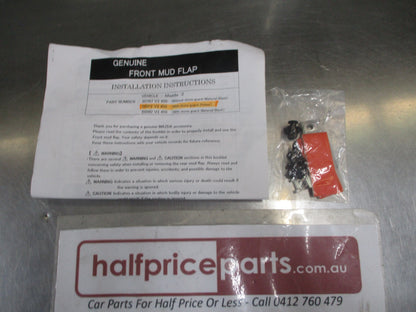 Mazda 3 Genuine Front Mud Flap Set With Mounting Screws New Part