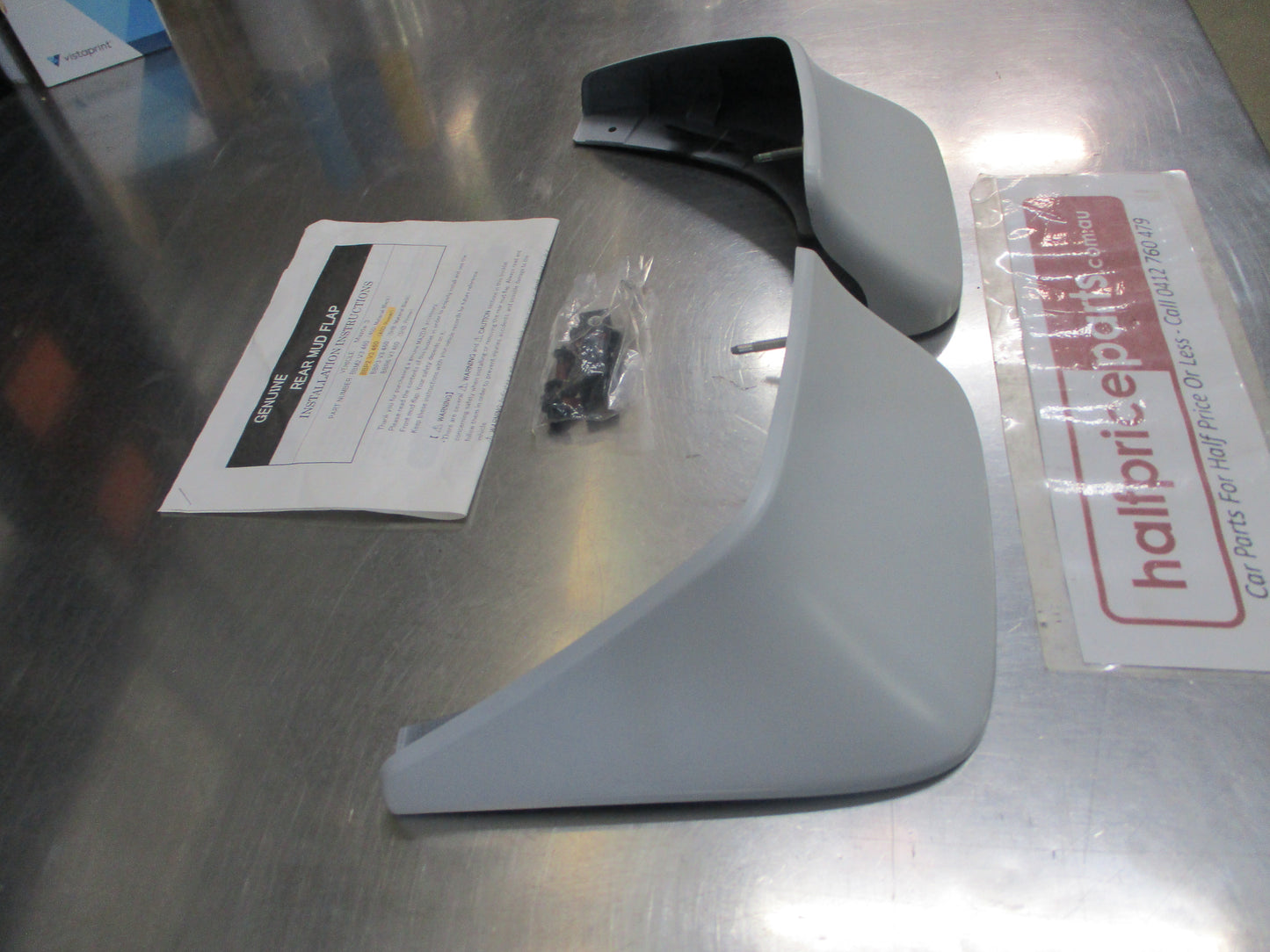 Mazda 3 Sedan Genuine Rear Moulded  Mud Flap Set With Screws New Part