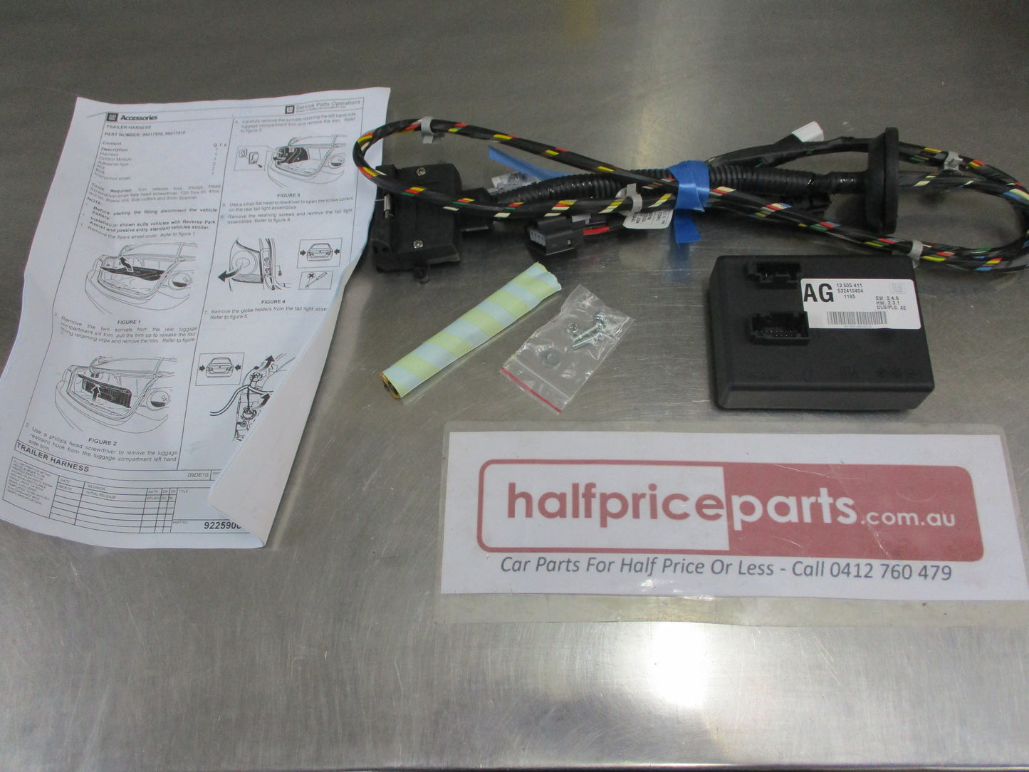 Holden Cruze JH Genuine Trailer Harness Kit 7 Pin Flat New Part