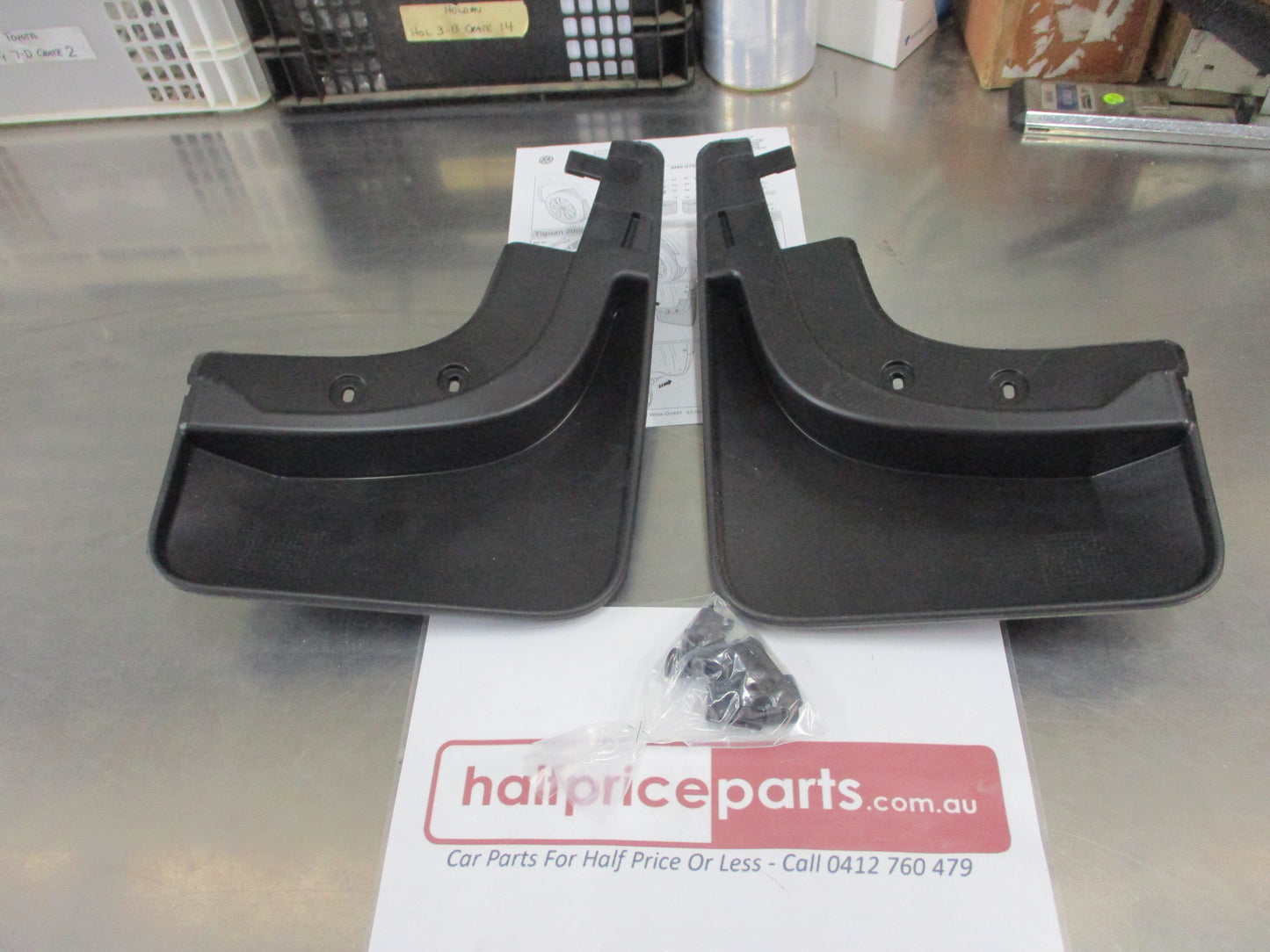 VW Tiguan Genuine Rear Mud Flap Set New Part