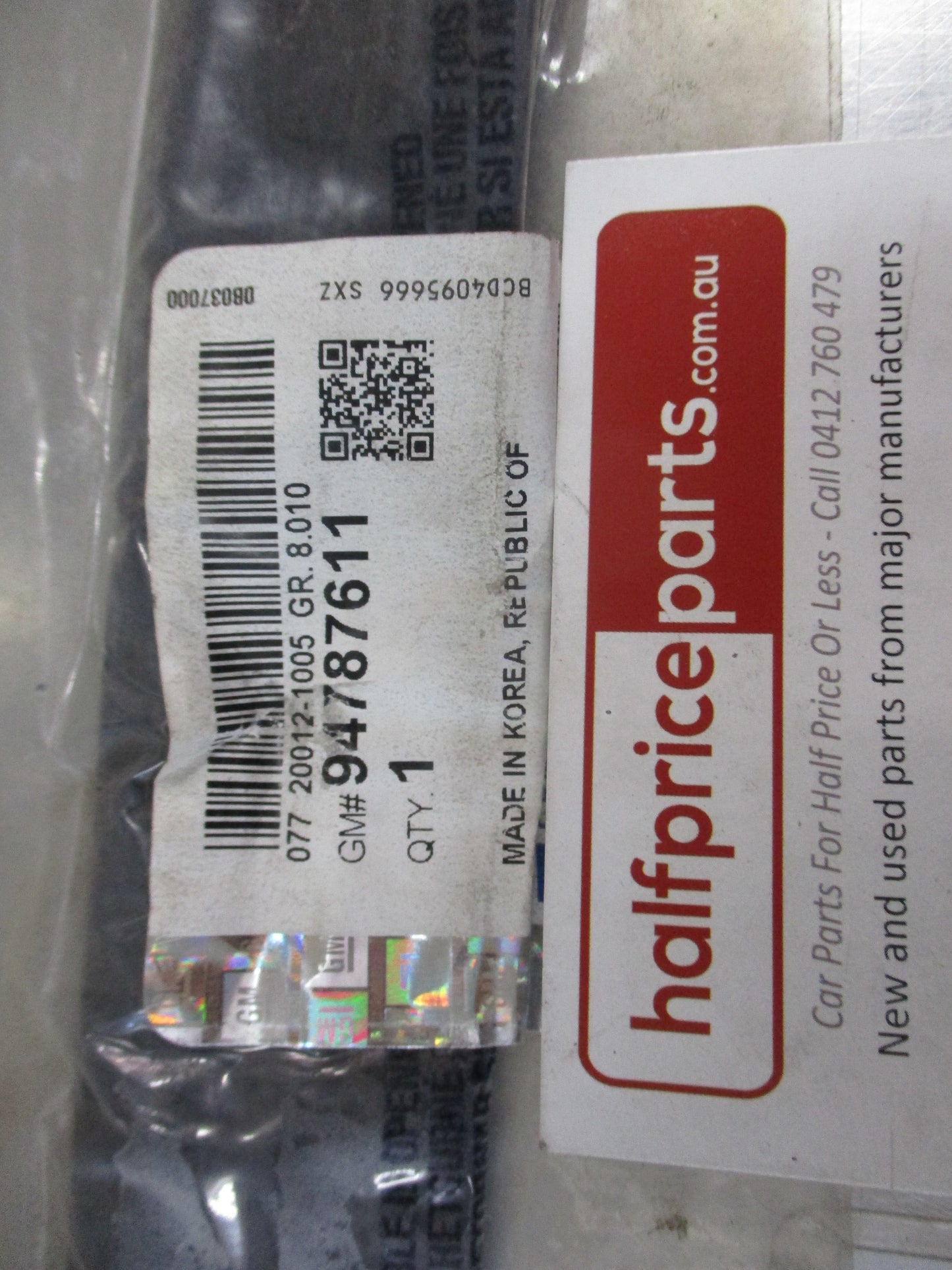 Holden Cruze Genuine Front Bonnet Rubber Seal New Part