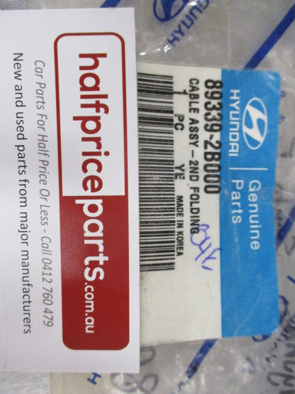 Hyundai Santa Fe Genuine 2nd Row Folding Seat Back Cable New Part