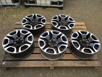 Toyota Hilux SR5 Genuine Set 5 Alloy Wheels No Center Cap Used Part VGC
