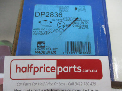 EBC Greenstuff Front Disc Brake Pad Set Suits Audi 100-A4-A6-VW-Passat-Jetta-Vento New Part