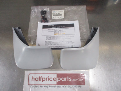Mazda 3 Genuine Rear Mud Flap Set (In Primer) With Instructions Kit  New Part