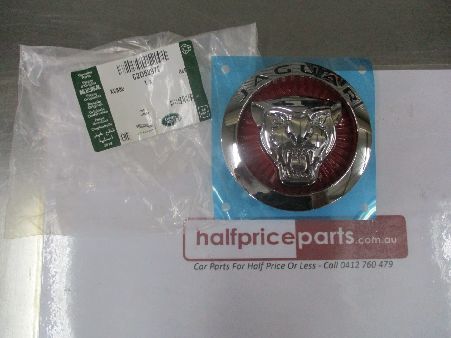 Jaguar F-Type / XF / XJ / F-Pace Genuine Front Grille Badge New Part