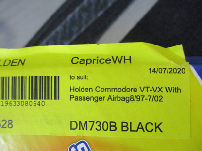 Shevron Dash Mat (Black) Suits Holden WH Caprice/VT-VX With Passenger Air Bag New Part