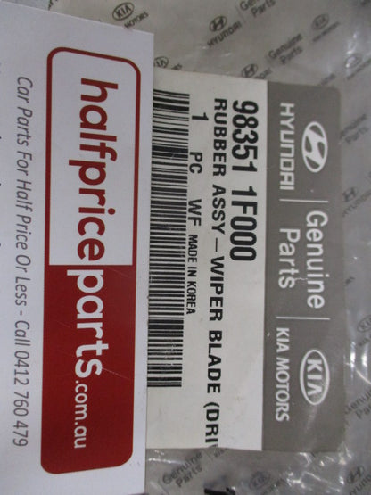Hyundai / Kia Models Genuine Right Hand Wiper Blade Rubber New Part
