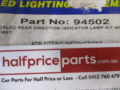 Navara 12 Volt Sealed Rear Indicator Lamp (Amber) With Vinyl Grommet - New Part