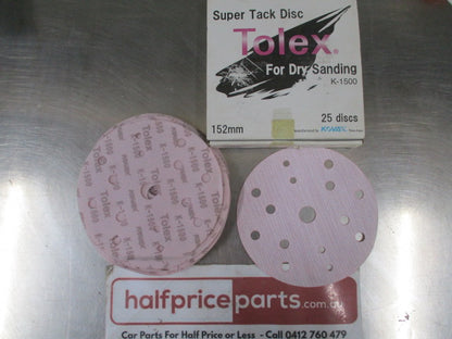 KOVAX: TOLEX SUPER TACK DISC 125mm With Holes - K1500 - New Part